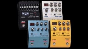 Boss 200 Series premium pedals lineup