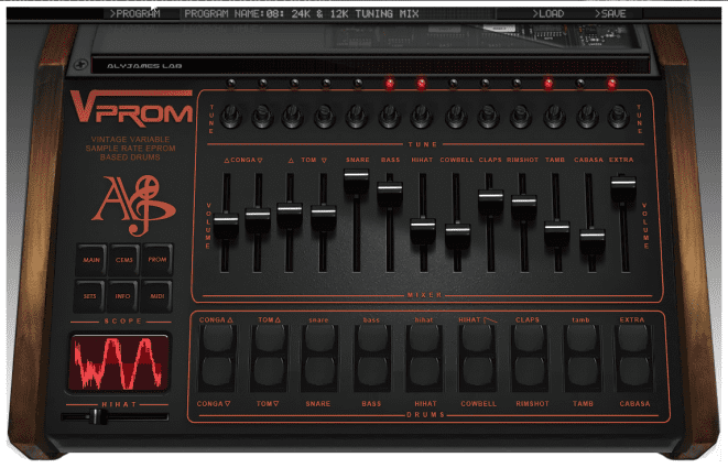 alyjameslab VProm GUI LinnDrum Emulation